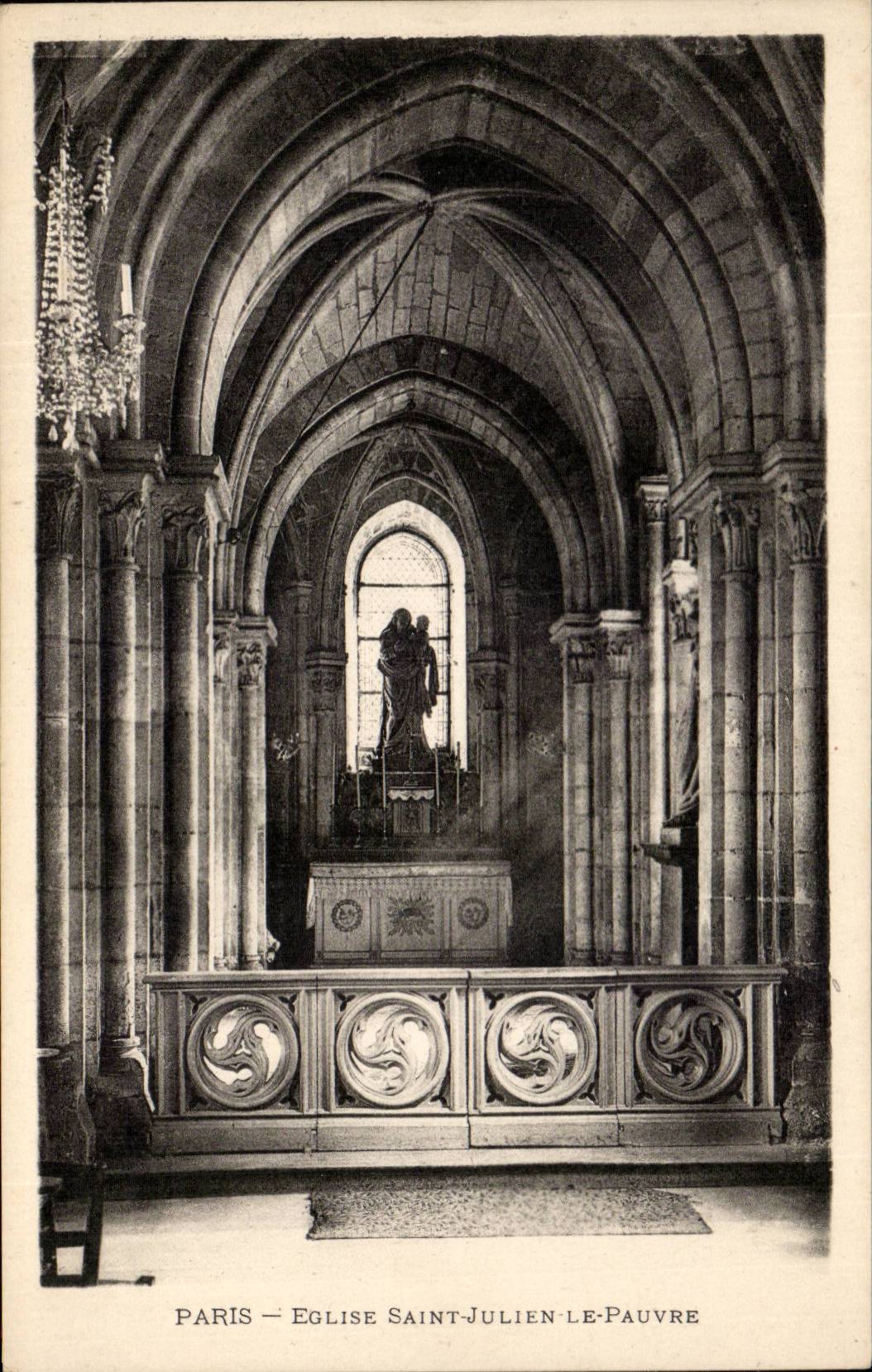 Paris - 5 - Eglise Saint Julien le Pauvre - CPA 