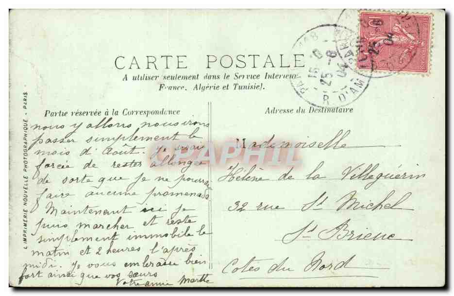 Paris - 2 - Boulevard des Capucines - Le Vaudeville - CPA  — Rückseite