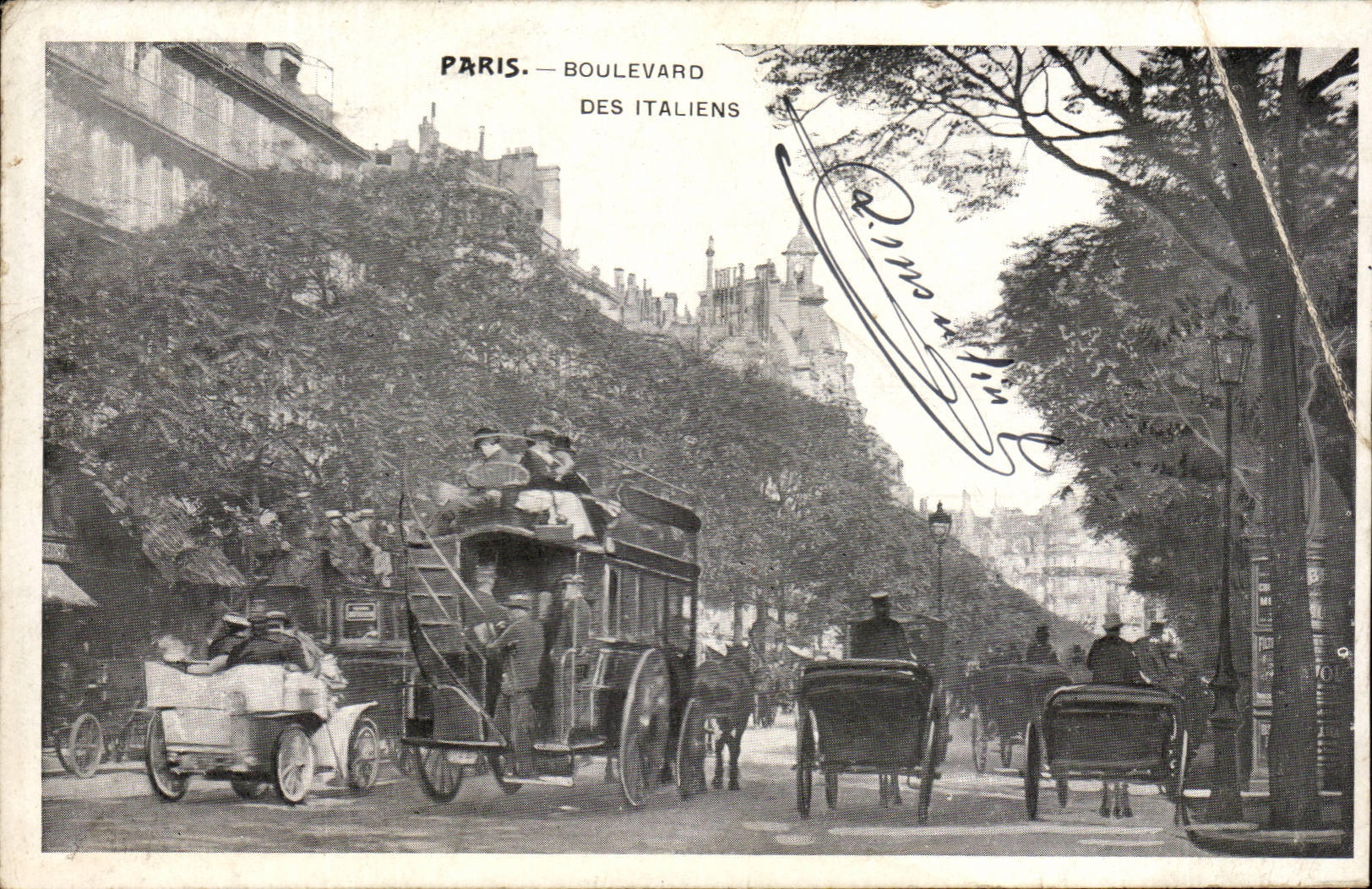 Paris - 2 - Boulevard des Italiens - CPA 