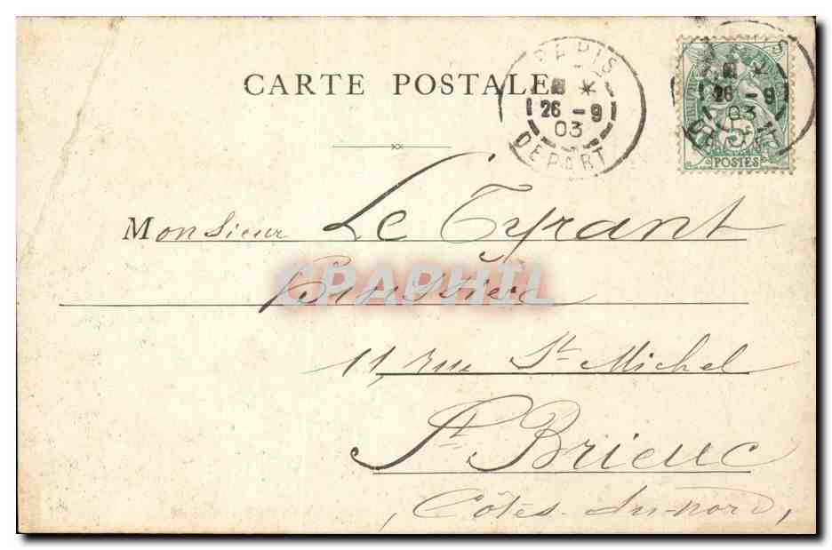 Paris - 2 - Boulevard des Italiens - CPA  — Verso