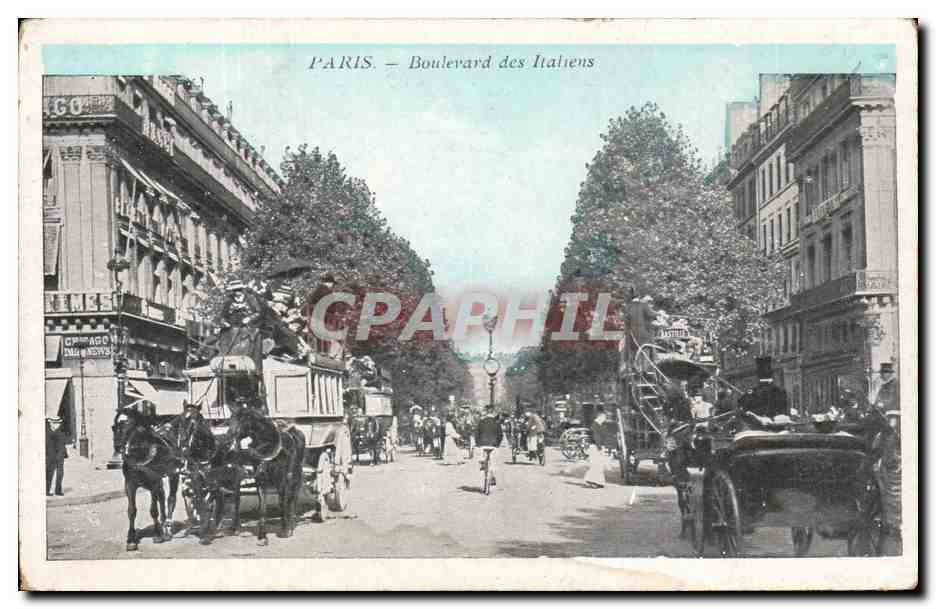 Paris - 2 - Boulevard des Italiens - CPA 