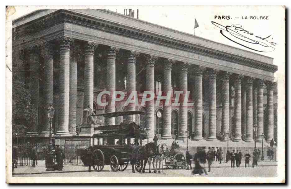 Paris - 2 - La Bourse - CPA 