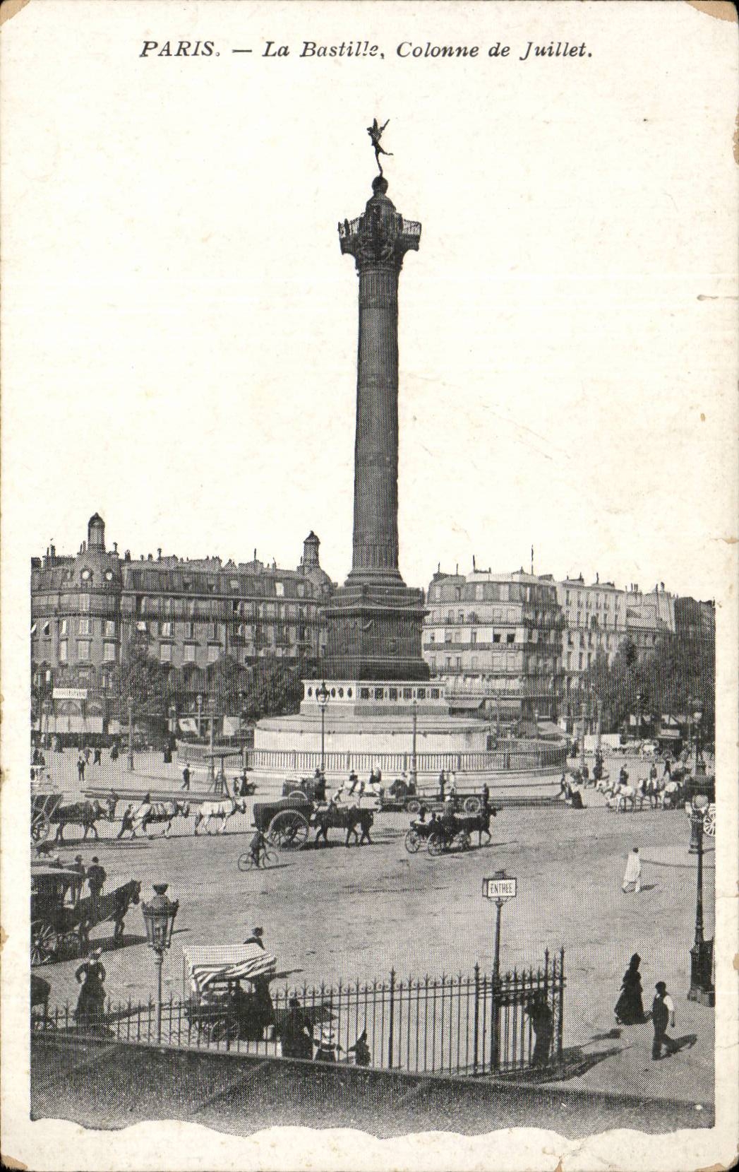 Paris - 10 - La Bastille - Colonne de Juillet - CPA 
