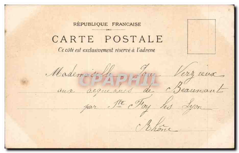 Lyon - Hotel de Ville - Art - Tableau - A Thiers - Depart de Christophe Colomb - CPA  — Verso
