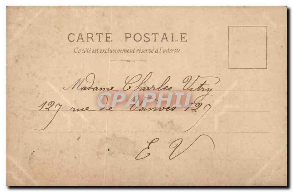 Fantaisie - Enfants - Militaria - Humour - Napoleon CPA  — Verso