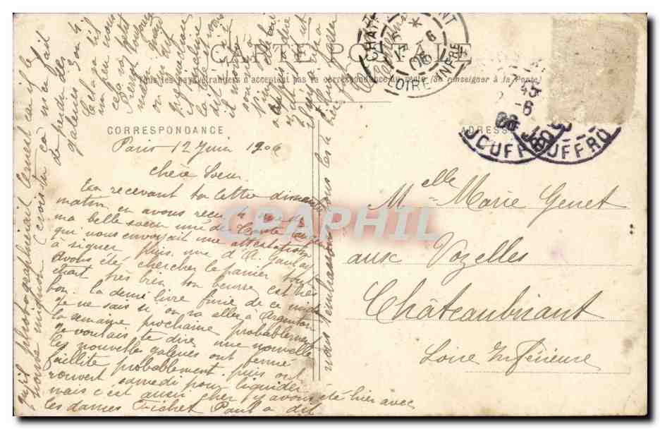 Fantaisie - Enfant - Little girl with magic lamp - genie - bonsoir CPA  — Verso