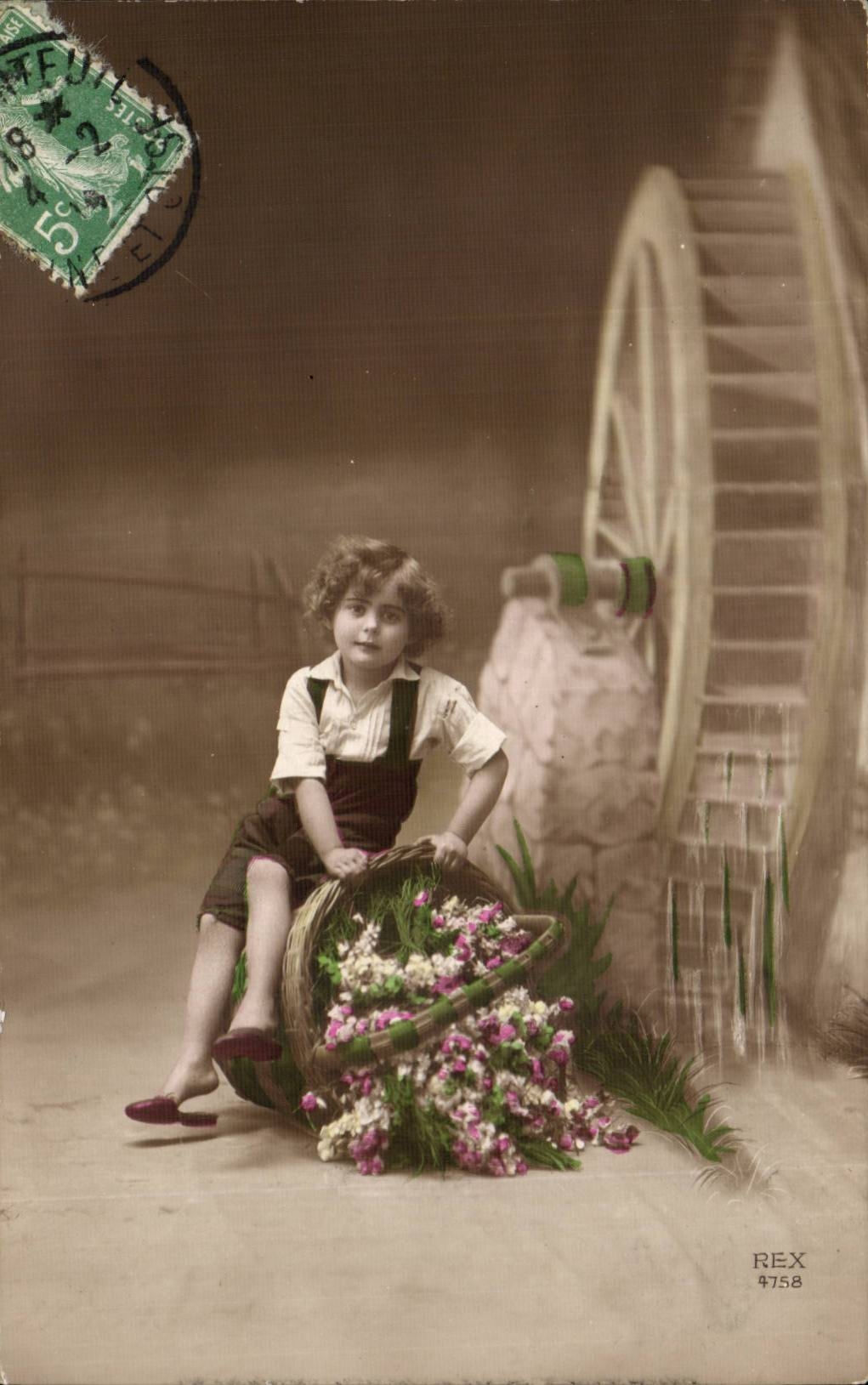 Fantaisie - Enfant -CPA Moulin Mill