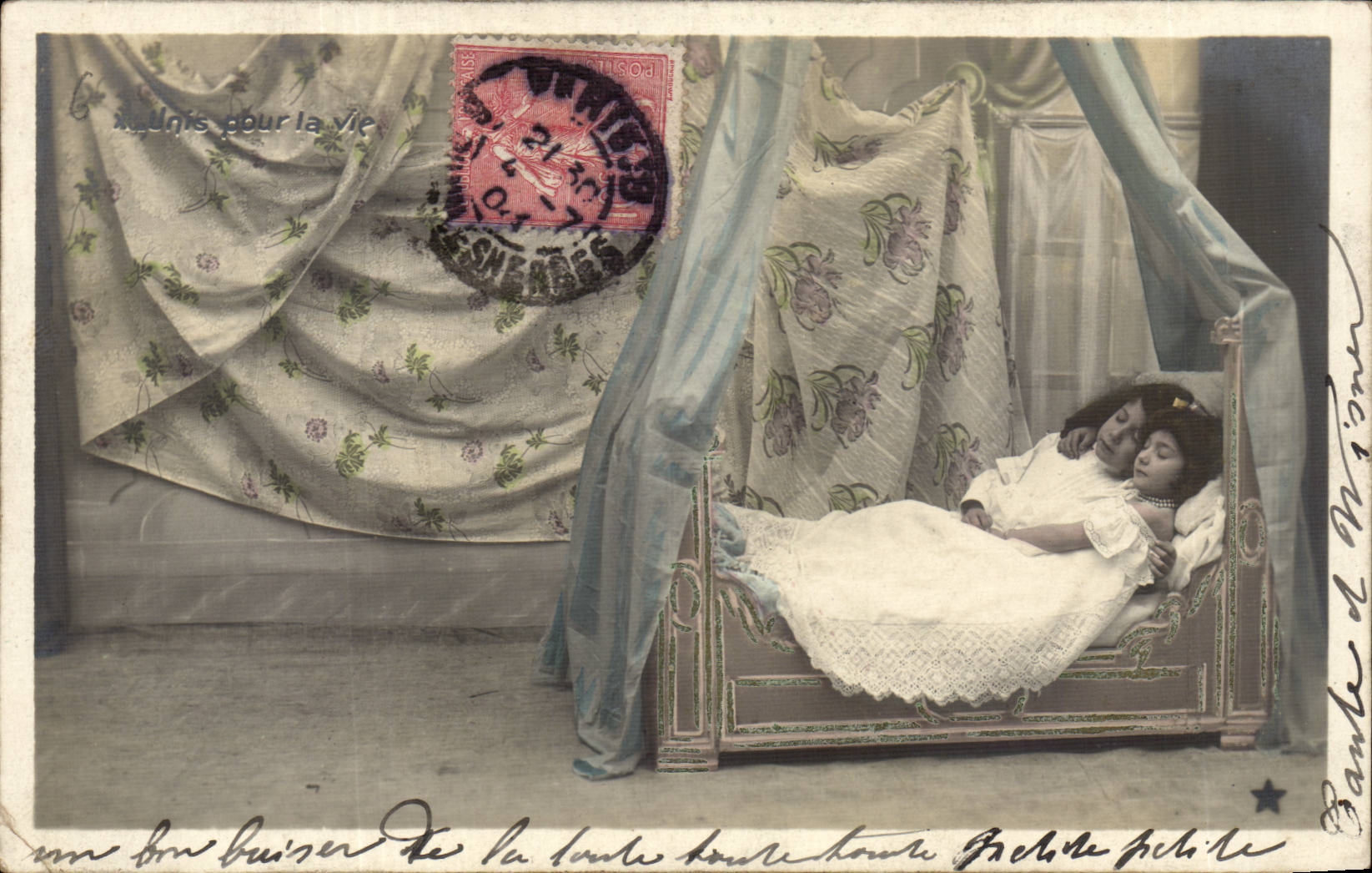 CPA FAntaisie Enfants Mariage