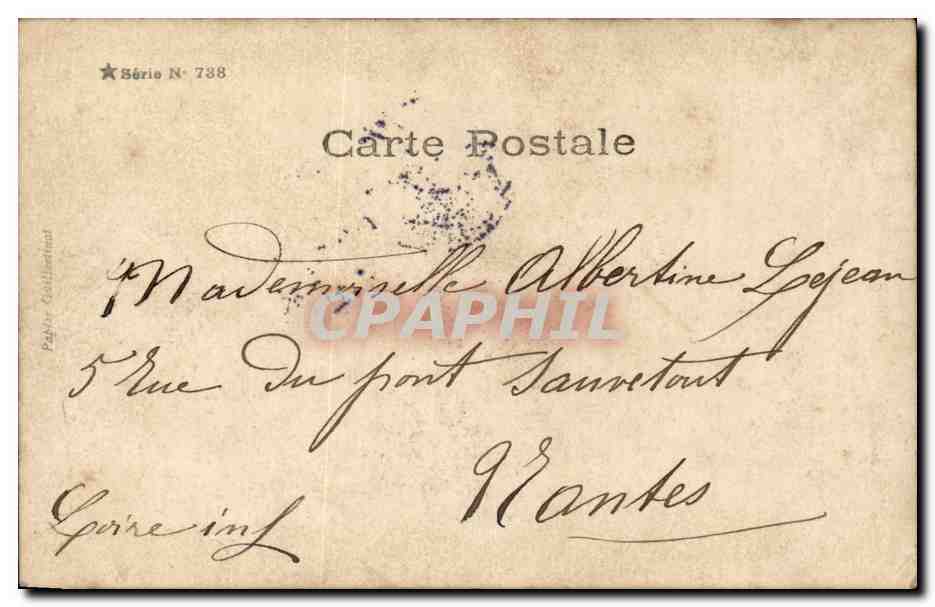 CPA FAntaisie Enfants Mariage — Verso