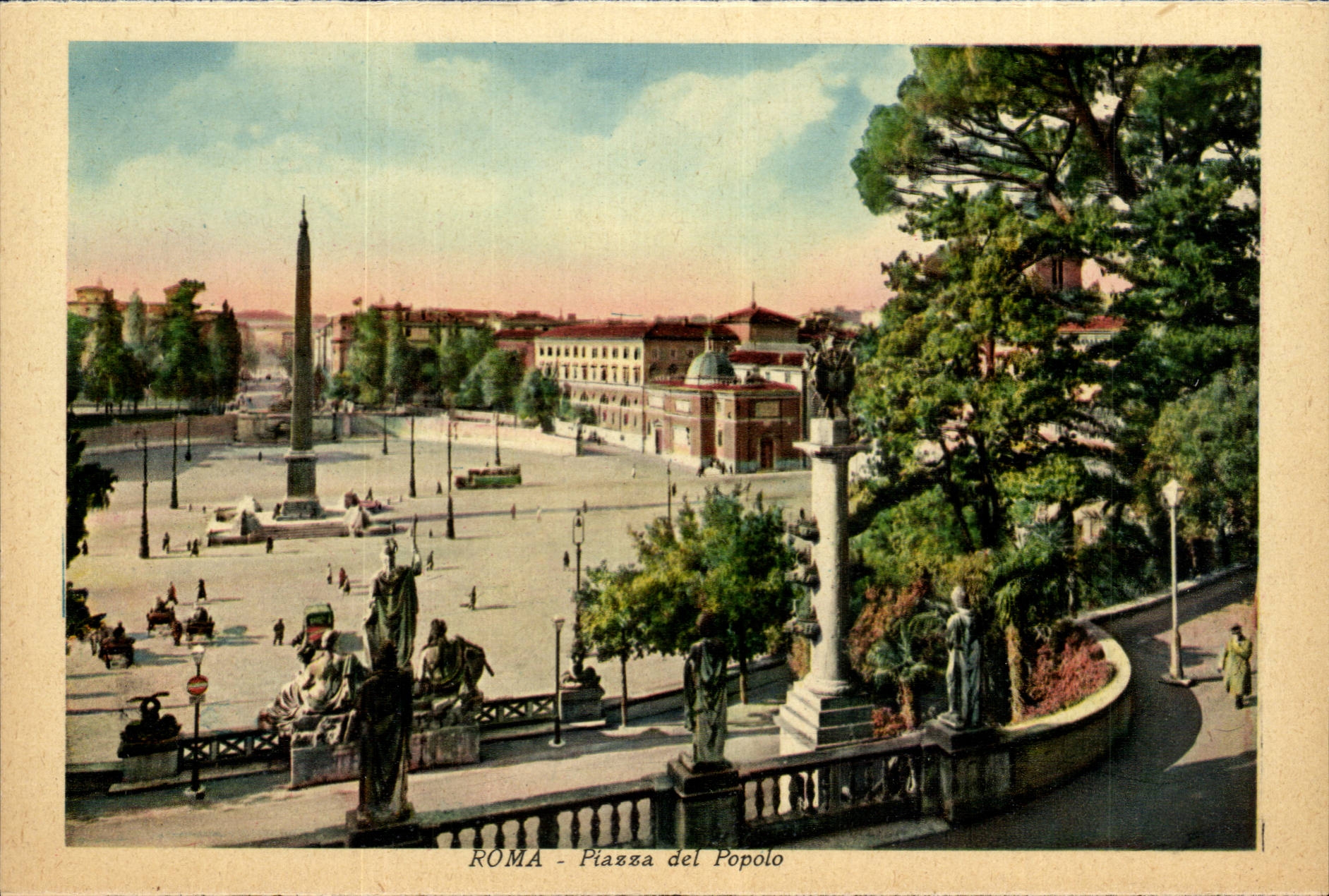 Italia - Italie - Roma - Rome - Piazza del Popolo - CPA 
