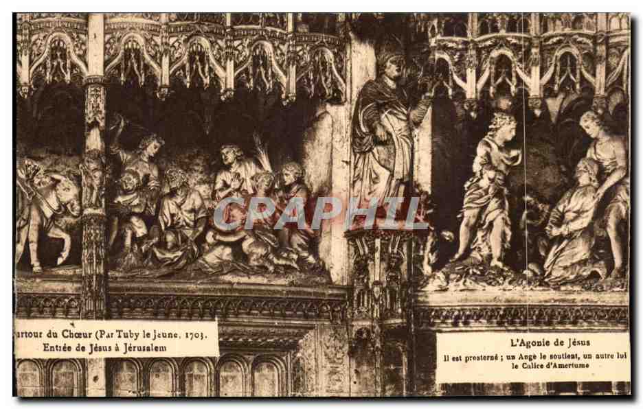 Entrée de Jésus à Jérusalem — L'Agonie de Jésus — Par Tuby le Jeune, 1703
