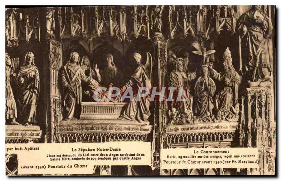 Chartres - La Cathedrale - Detail - CPA 