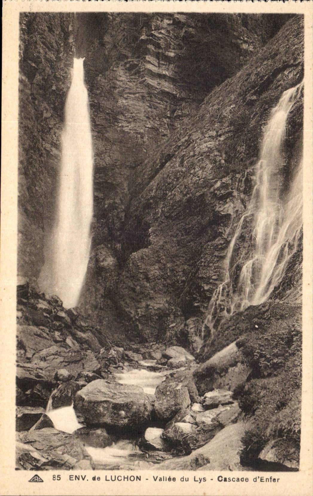 Cascade d'Enfer — Vallée du Lys — Env. de Luchon — n°85