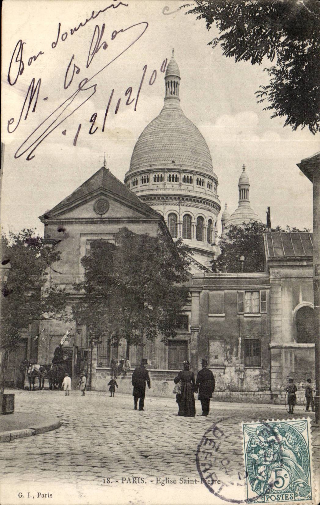 Paris - 5 - Eglise Saint Pierre - CPA 