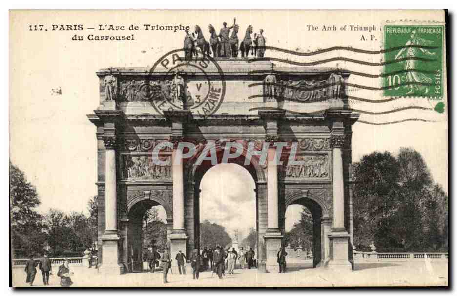 Paris - 1 - L'Arc de Triomphe du Carrousel - CPA 