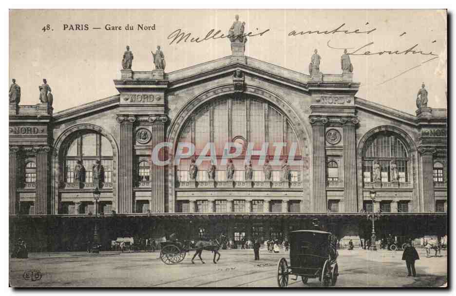 Paris - 10 - Gare du Nord - CPA 