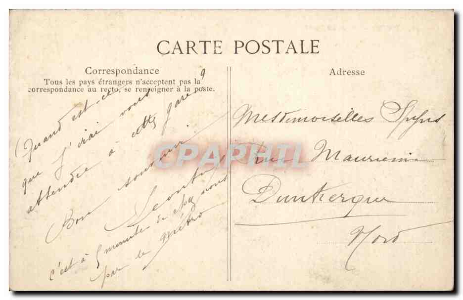 Paris - 10 - Gare du Nord - CPA  — Rückseite