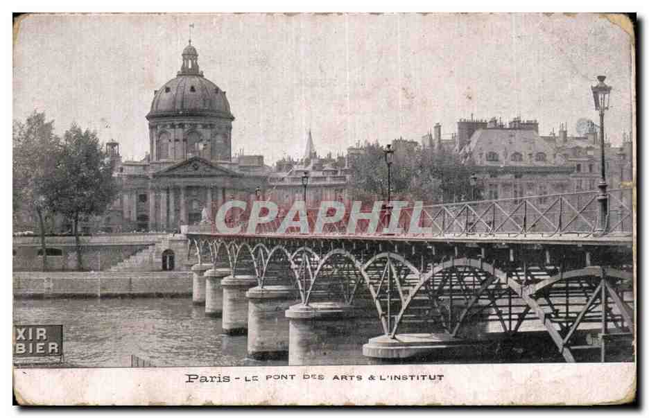 Paris - Le Pont des Arts & l'Institut — XIR BIER