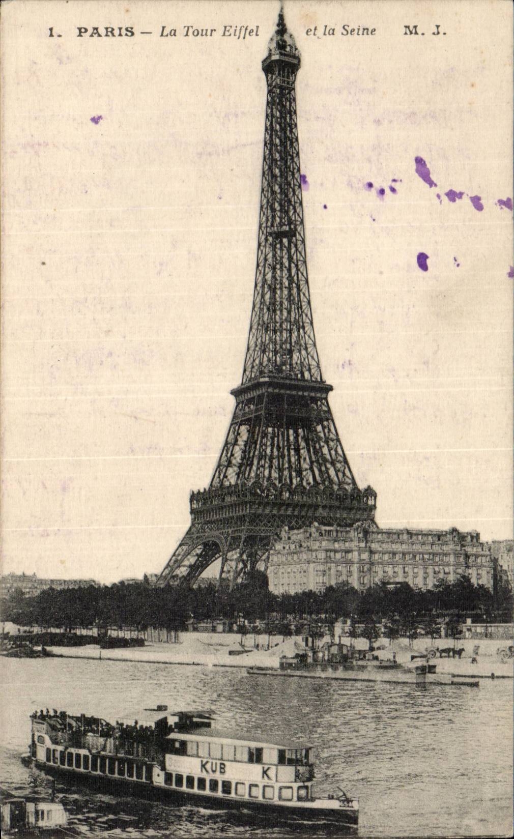 Paris - 7 - Tour Eiffel - Eiffel Tower - CPA 