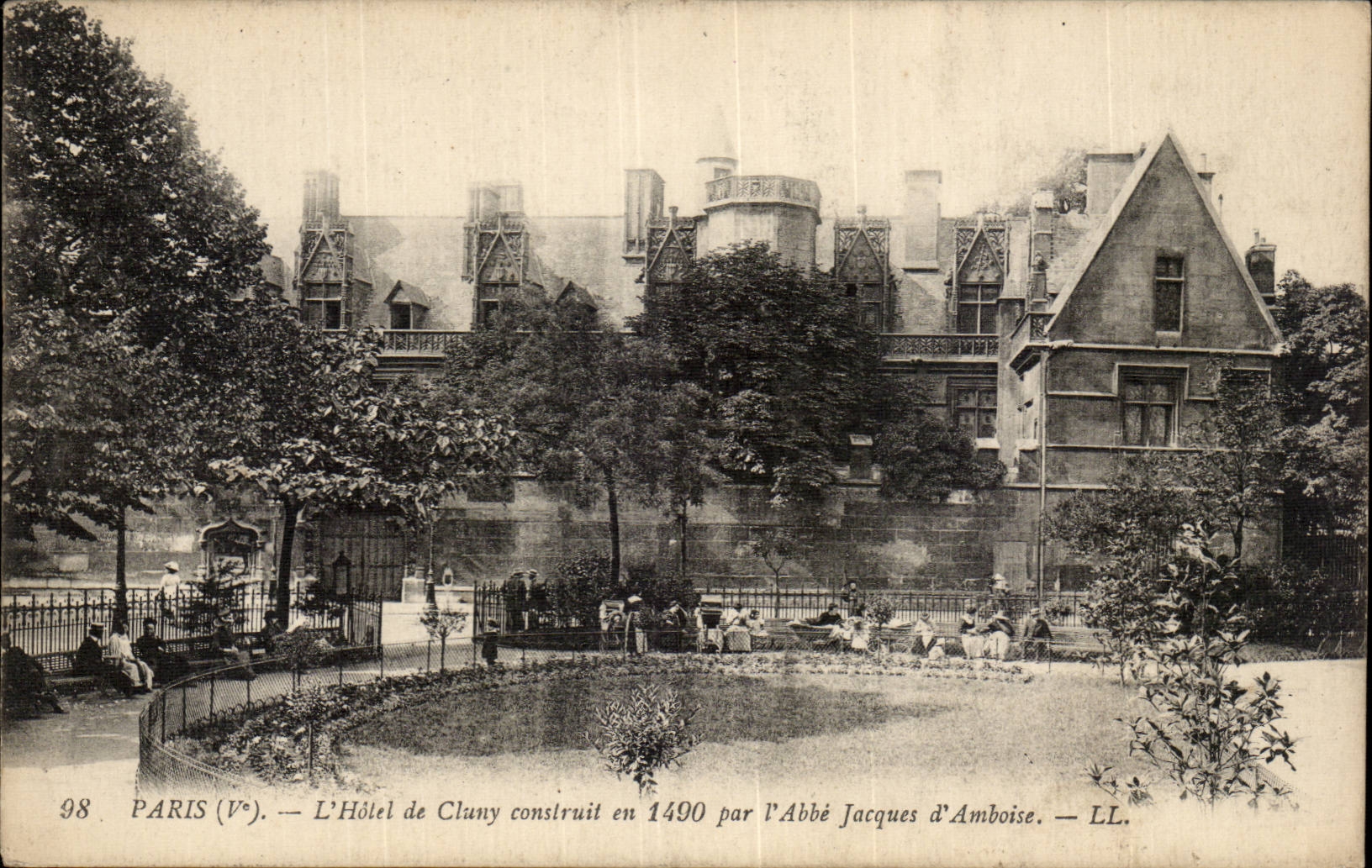 Paris - 5 - L'Hotel de Cluny construit en 1490 Nourrices - CPA 