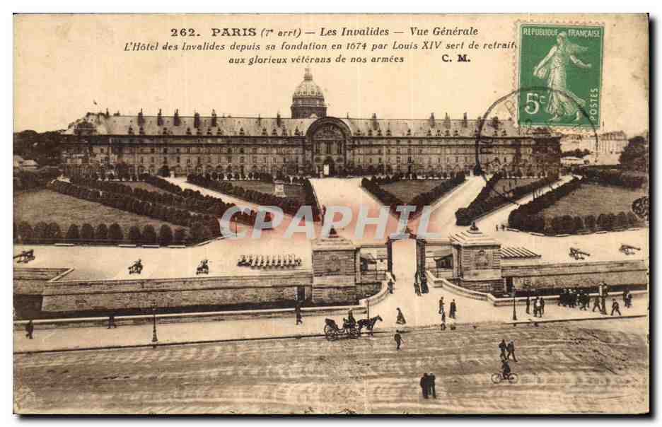 Paris - 7 - Les Invalides - Vue Generale - CPA 