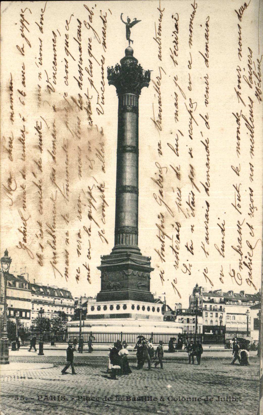 Paris - 10- Place de la Bastille - CPA 