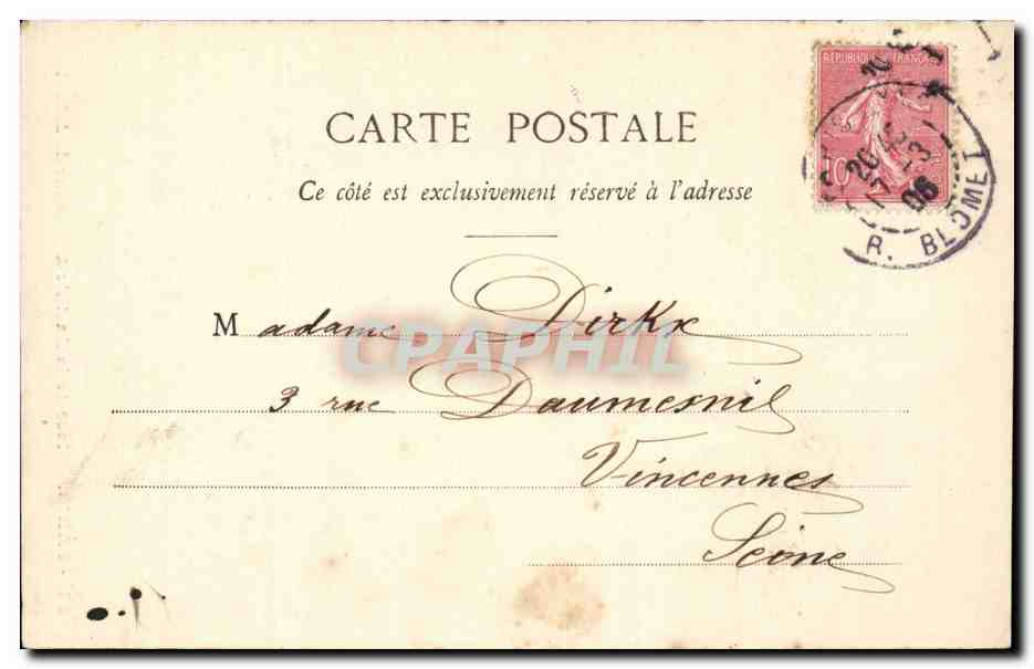Paris - 10- Place de la Bastille - CPA  — Verso