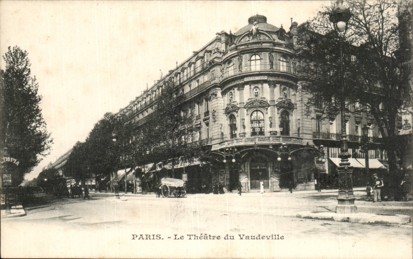 Paris - 2 - Le Theatre de Vaudeville - CPA 