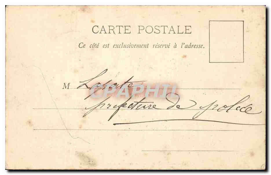 Paris - 1 - Palais de Justice et Sainte Chapelle - CPA  — Verso