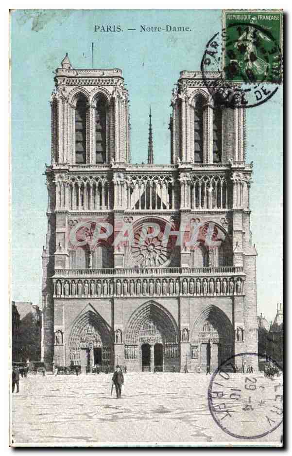 Paris - 4 - Notre Dame - CPA 
