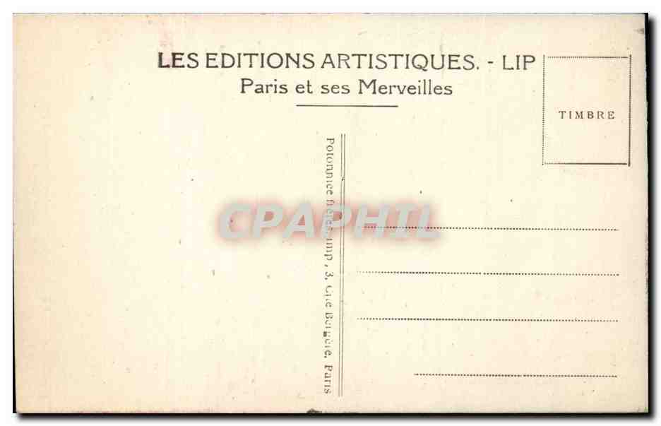 Paris - 4 - Notre Dame - CPA  — Verso