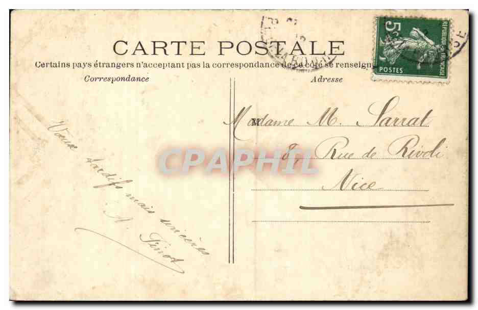 Paris - 7 - Les Canons - Les Invalides - CPA  — Verso