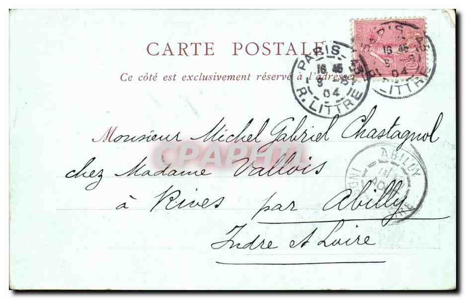 Fantaisie - Femme - Nu - Le Comte de Nouy - nude Erotique - CPA  — Rückseite