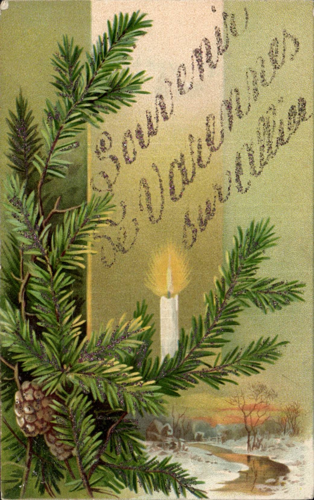 Fetes - Sapin de Noe - Christmas tree - Souvenir de Varennes - CPA 