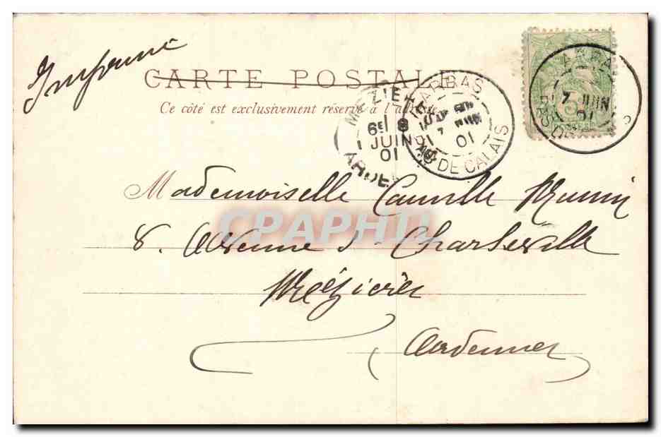 Arts - Tableaux - Pretty country scene - CPA  — Verso