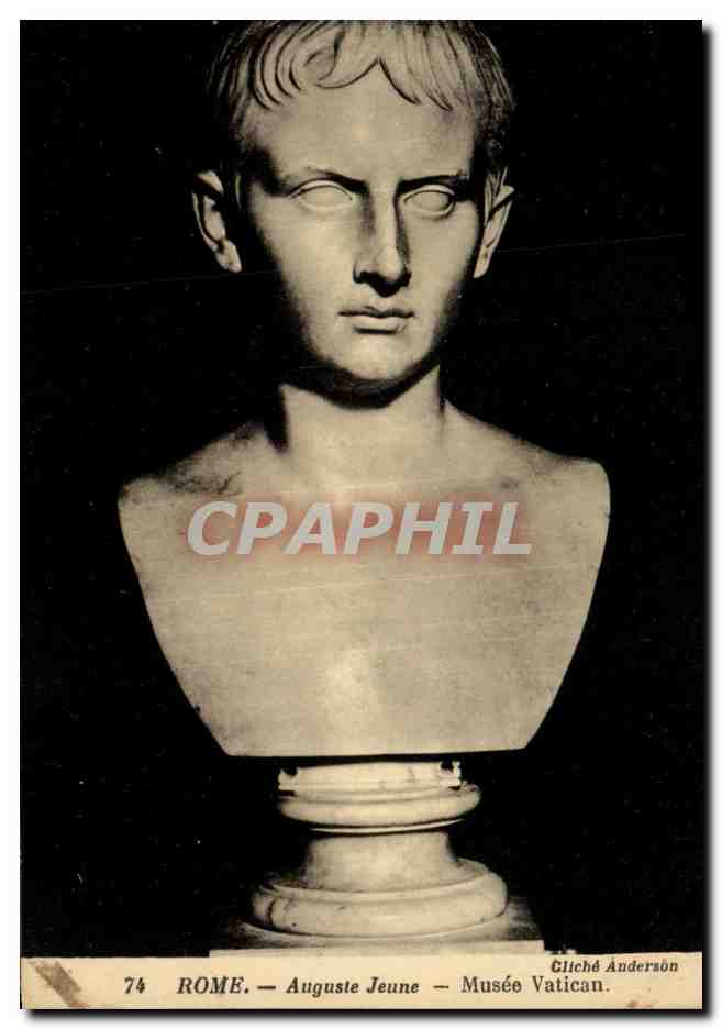 Italie - Italia - Roma - Rome - Sculpture - Auguste Jeune - Museo Vatican - CPA 