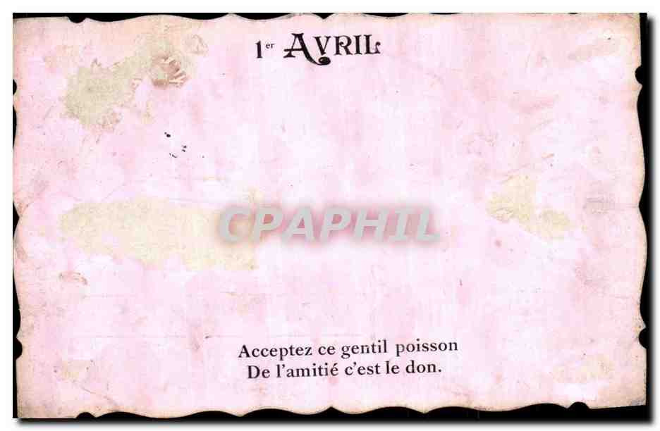 Fetes - Poisson d'Avril - April Fool's Day - CPA 
