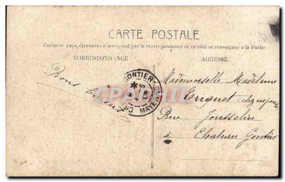 fantaisie - Enfant - Little Girl picking nose - CPA  — Rückseite