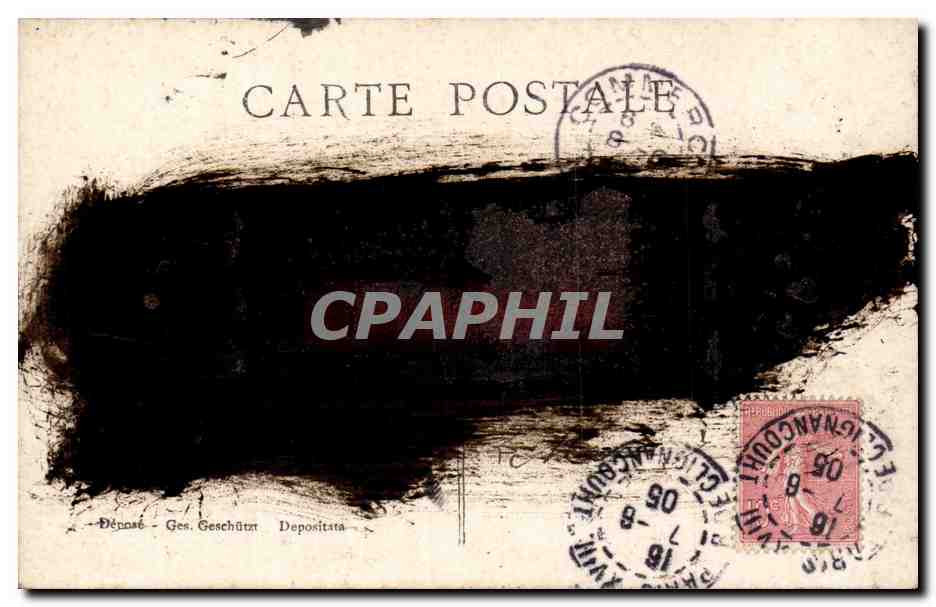 Fantaisie - Enfant - Little Girl with long hair - CPA  — Rückseite