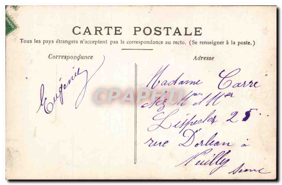 Fantaisie - Femme - Woman with mouth agape - CPA  — Verso
