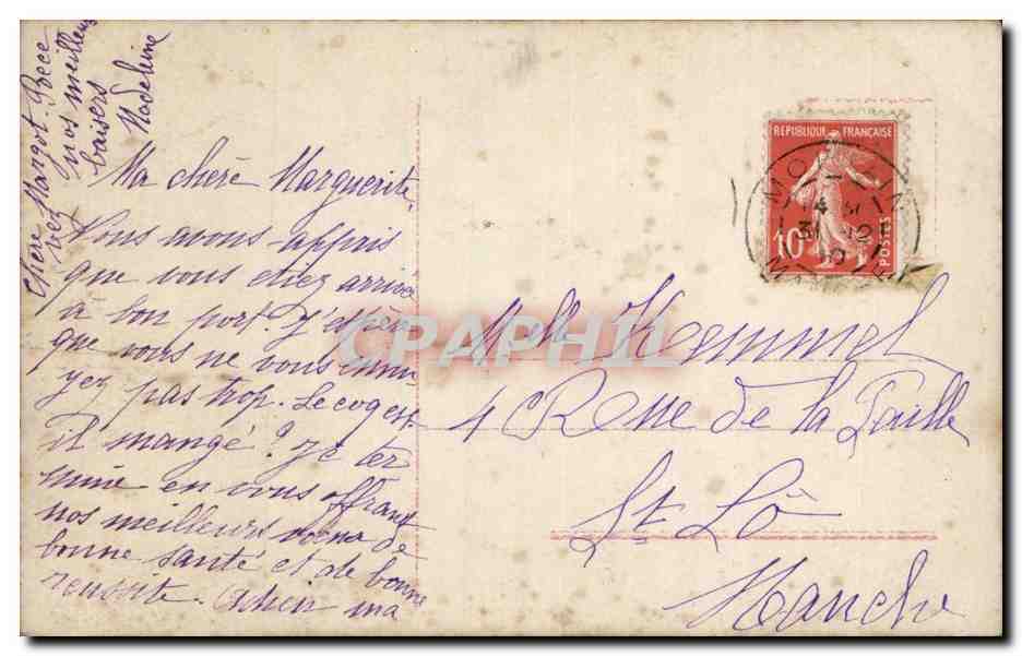 Fantaisie - Enfants - Bonne Annee - Girls Playing in Snow - CPA  — Verso