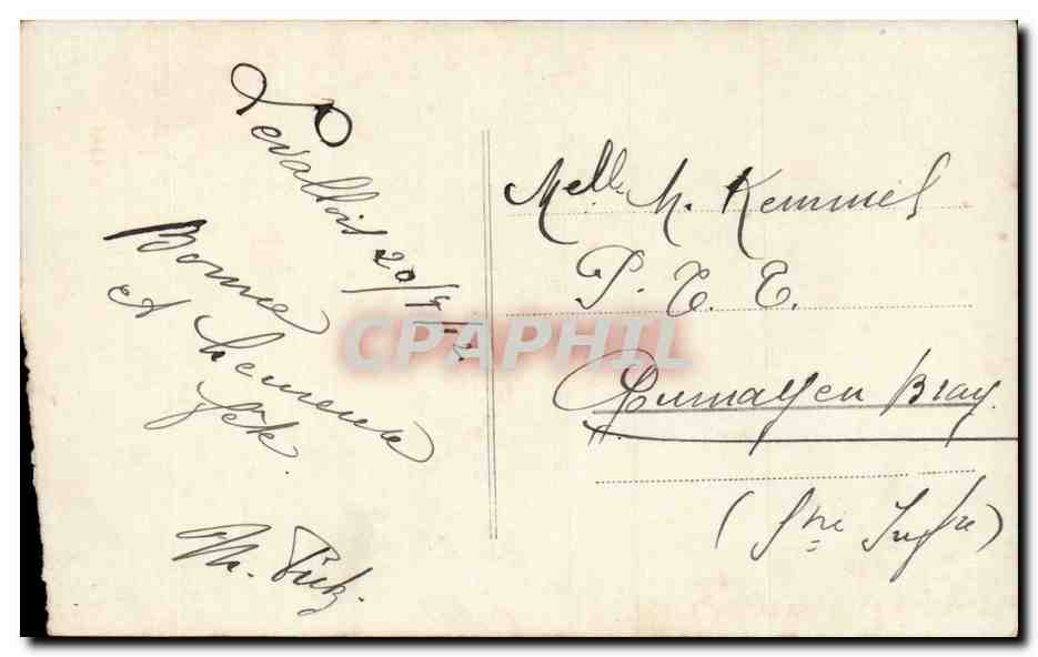 Fantaisie - Enfants - Little Girl with daisies in her hair - CPA  — Rückseite
