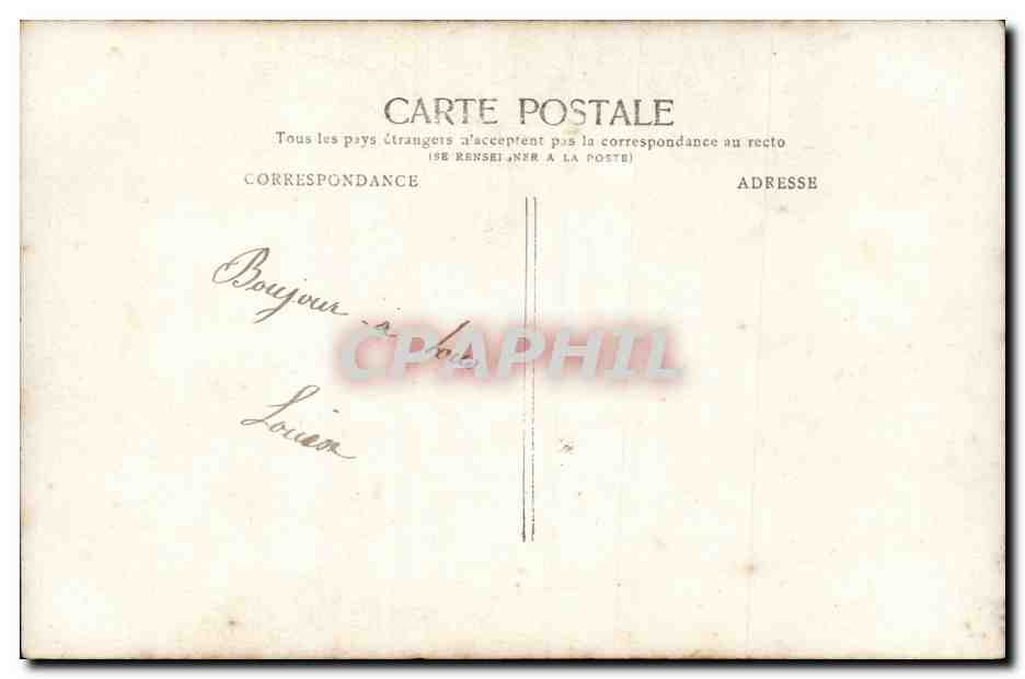 Fantaisie - Couple - Mariage - Bride - Wedding - CPA  — Rückseite