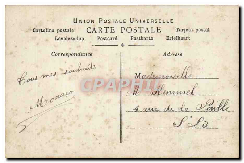 Fantaisie - Enfant - Little girl with striped cap - CPA  — Rückseite