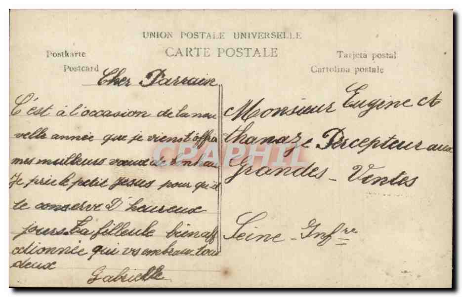 Fantaisie - Enfant - Pretty Little Girl - CPA  — Verso