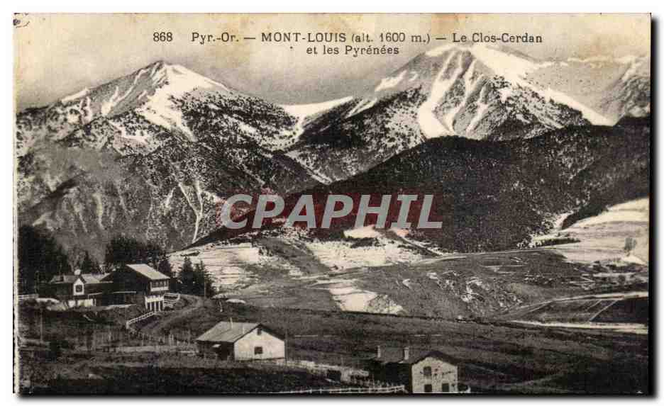 CPA Mont Louis Le clos Servan et les Pyrenees