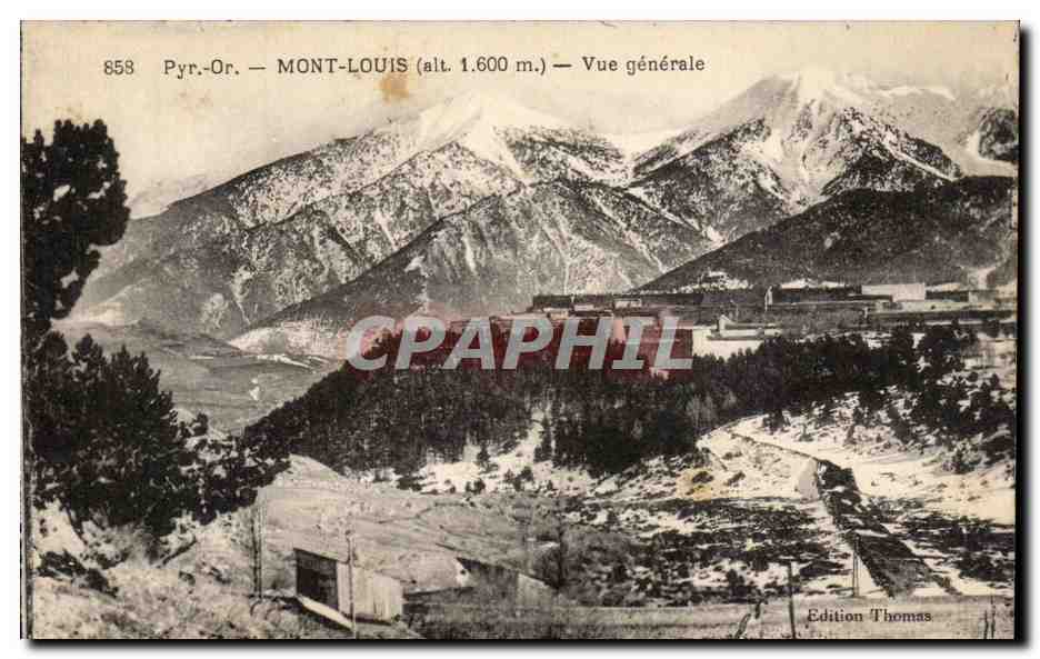 CPA Mont Louis Vue generale
