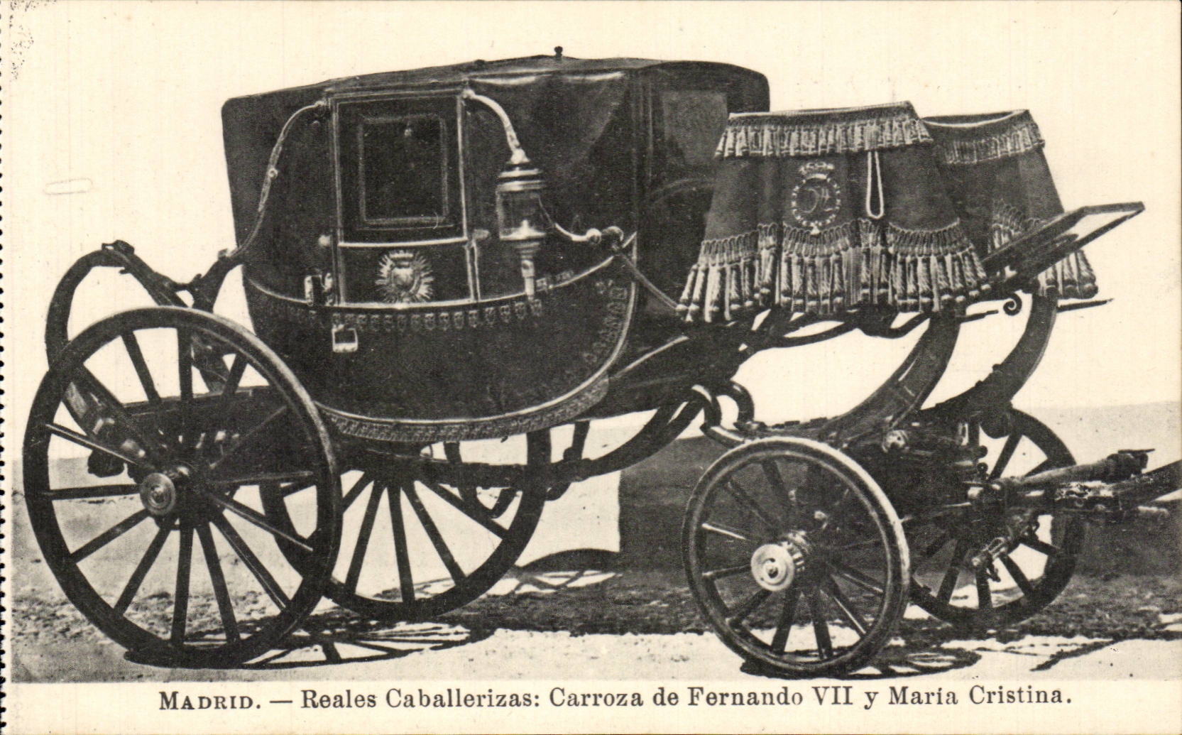Madrid — Reales Caballerizas: Carroza de Fernando VII y María Cristina.
