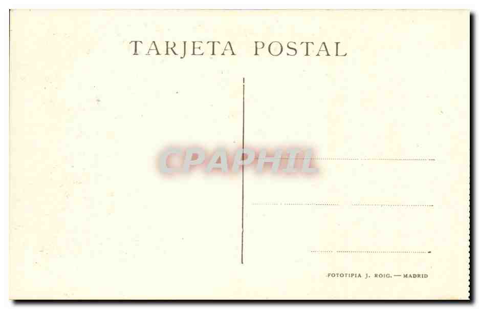 Espana Spain Espana CPA Madrid Reales Caballerizas Carroza regalada por Napoleon a Carlos IV — Rückseite