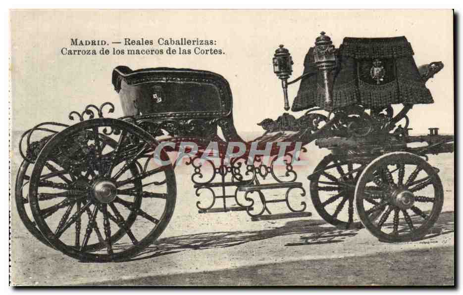 Madrid — Reales Caballerizas: Carroza de los maceros de las Cortes